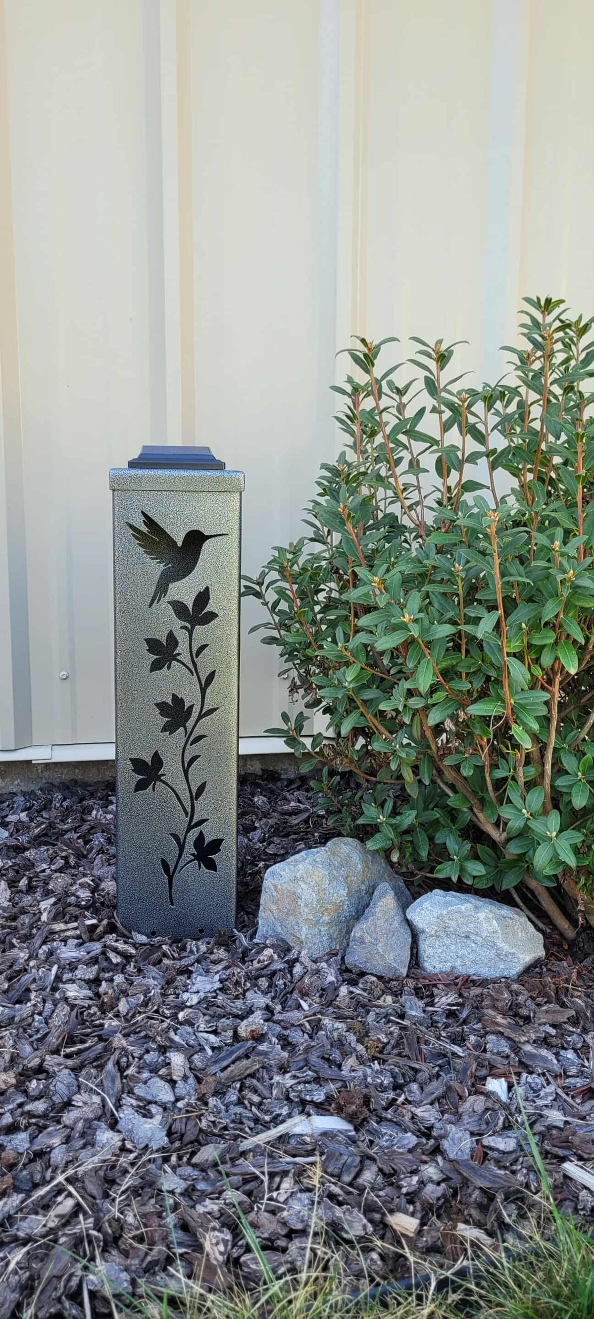 Hummingbird Solar Light Lantern Column