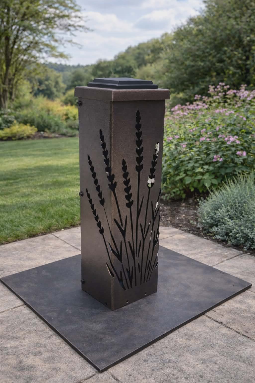 Lavender Solar Light Lantern Column