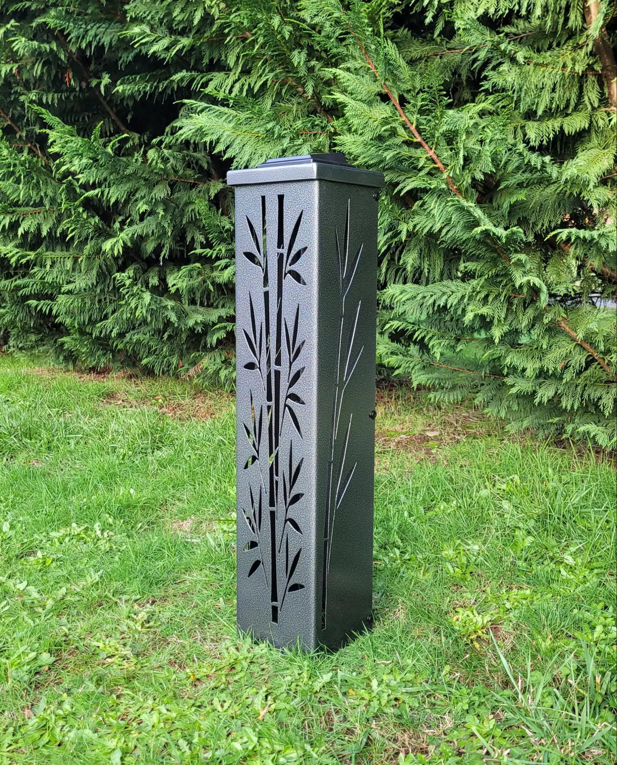 Bamboo Solar Light Lantern Column
